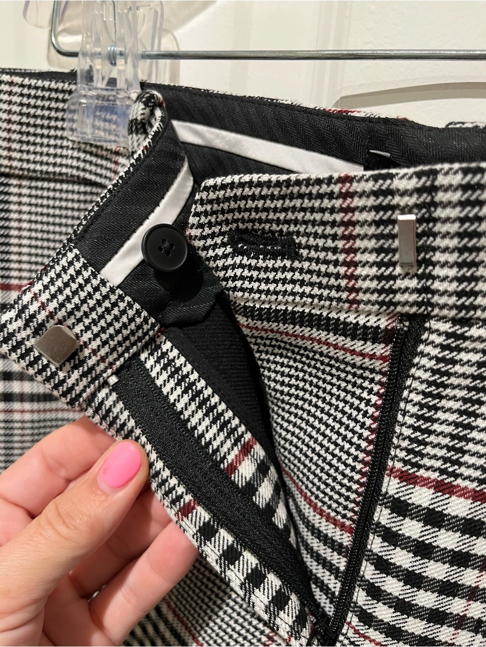 NWT Ann Taylor Sophia Plaid Straight-Leg Trousers size 10 - Picture 11 of 16